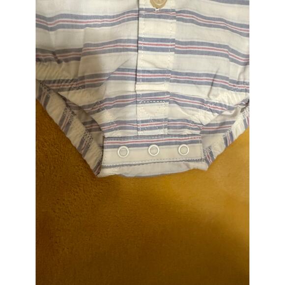 Baby Bgosh snap bottom striped button up shirt Sz 9‎ months NWT - Picture 2 of 6